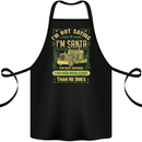 Not Santa Delivery Driver Christmas Funny Cotton Apron 100% Organic Black