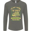 Not Santa Delivery Driver Christmas Funny Mens Long Sleeve T-Shirt Charcoal