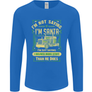 Not Santa Delivery Driver Christmas Funny Mens Long Sleeve T-Shirt Royal Blue
