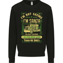 Not Santa Delivery Driver Christmas Funny Mens Sweatshirt Jumper Black