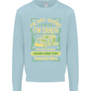 Not Santa Delivery Driver Christmas Funny Mens Sweatshirt Jumper Light Blue