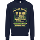 Not Santa Delivery Driver Christmas Funny Mens Sweatshirt Jumper Navy Blue