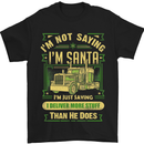 Not Santa Delivery Driver Christmas Funny Mens T-Shirt Cotton Gildan Black