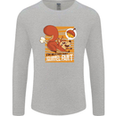 Nuttieer Than a Squirrel Fart Funny Farting Mens Long Sleeve T-Shirt Sports Grey