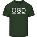 OCD Obsessive Camping Disorder Mens Cotton T-Shirt Tee Top Forest Green