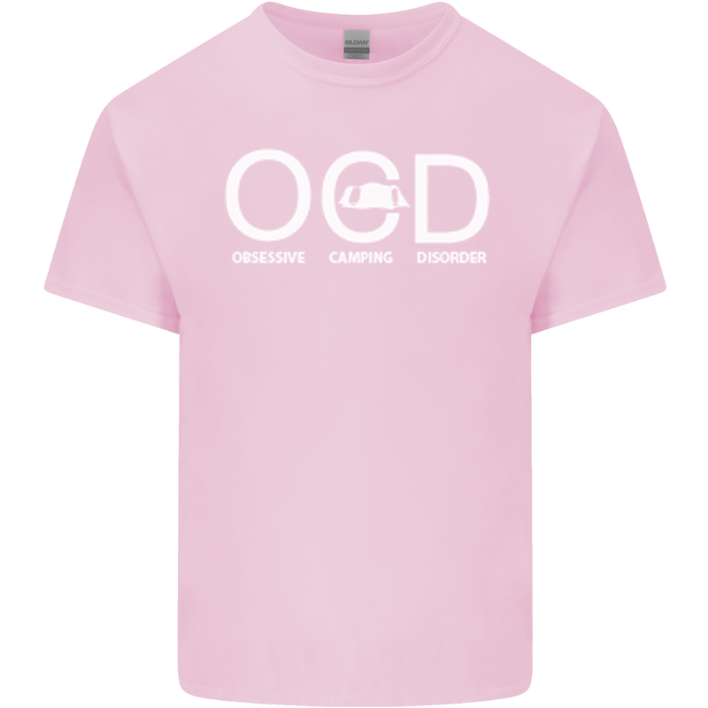 OCD Obsessive Camping Disorder Mens Cotton T-Shirt Tee Top Light Pink