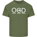 OCD Obsessive Camping Disorder Mens Cotton T-Shirt Tee Top Military Green