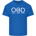 OCD Obsessive Camping Disorder Mens Cotton T-Shirt Tee Top Royal Blue