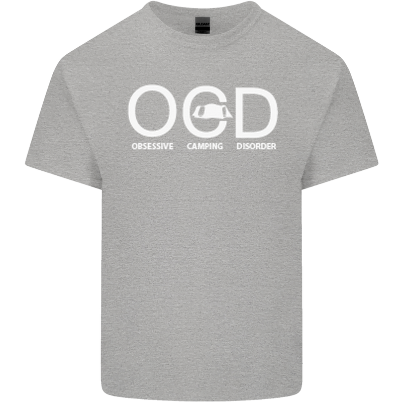 OCD Obsessive Camping Disorder Mens Cotton T-Shirt Tee Top Sports Grey