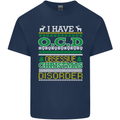 OCD Obsessive Christmas Disorder Mens Cotton T-Shirt Tee Top Navy Blue