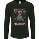 O Christmas Tree Lovely Wrenches Mechanic Mens Long Sleeve T-Shirt Black