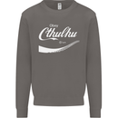 Obey Cthulhu Kraken Octopus R'lyeh Mens Sweatshirt Jumper Charcoal