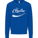 Obey Cthulhu Kraken Octopus R'lyeh Mens Sweatshirt Jumper Royal Blue