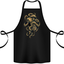 Octiger Octopus Kraken Cthulhu Tiger Cotton Apron 100% Organic Black