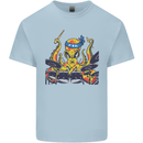 Octopus Drummer Drumming Drum Funny Kids T-Shirt Childrens Light Blue