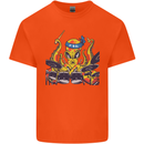 Octopus Drummer Drumming Drum Funny Kids T-Shirt Childrens Orange