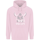 Odin Viking God Warrior Valhalla Norse Gym Childrens Kids Hoodie Light Pink