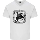 Odin Wotan Vikings Valhalla Norse Mythology Mens V-Neck Cotton T-Shirt White