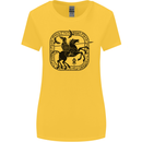 Odin Wotan Vikings Valhalla Norse Mythology Womens Wider Cut T-Shirt Yellow