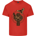 Odins Celtic Raven Viking Thor Ragnar Norse Mens Cotton T-Shirt Tee Top Red