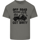 Off Road Driving Club Get Dirty 4x4 Funny Mens Cotton T-Shirt Tee Top Charcoal