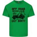 Off Road Driving Club Get Dirty 4x4 Funny Mens Cotton T-Shirt Tee Top Irish Green