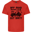 Off Road Driving Club Get Dirty 4x4 Funny Mens Cotton T-Shirt Tee Top Red