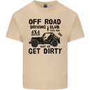 Off Road Driving Club Get Dirty 4x4 Funny Mens Cotton T-Shirt Tee Top Sand