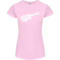 Offensive Guitar Acoustic Electric Bass Womens Petite Cut T-Shirt Light Pink