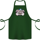 Offensive Pig Finger Flip Cotton Apron 100% Organic Forest Green