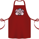 Offensive Pig Finger Flip Cotton Apron 100% Organic Maroon