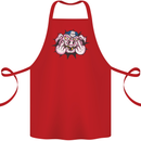Offensive Pig Finger Flip Cotton Apron 100% Organic Red
