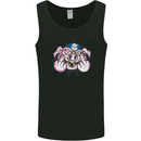 Offensive Pig Finger Flip Mens Vest Tank Top Black