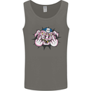 Offensive Pig Finger Flip Mens Vest Tank Top Charcoal