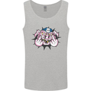 Offensive Pig Finger Flip Mens Vest Tank Top Sports Grey