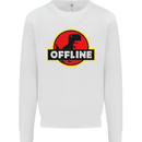 Offline Funny Gamer Gaming Mens Sweatshirt Jumper White