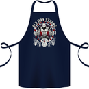 Old Man Strong Gym Age Bodybuilding Cotton Apron 100% Organic Navy Blue