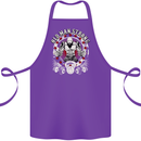 Old Man Strong Gym Age Bodybuilding Cotton Apron 100% Organic Purple