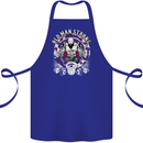 Old Man Strong Gym Age Bodybuilding Cotton Apron 100% Organic Royal Blue
