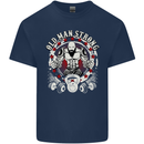 Old Man Strong Gym Age Bodybuilding Mens Cotton T-Shirt Tee Top Navy Blue