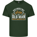 Old Man With a Motorcyle Biker Motorcycle Mens Cotton T-Shirt Tee Top Forest Green