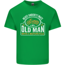 Old Man With a Motorcyle Biker Motorcycle Mens Cotton T-Shirt Tee Top Irish Green