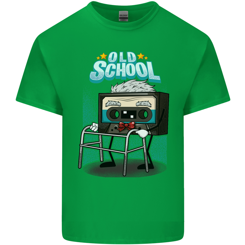 Old School 80s Music Cassette Retro 90s Mens Cotton T-Shirt Tee Top Irish Green