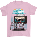 Old School 80s Music Cassette Retro 90s Mens T-Shirt Cotton Gildan Light Pink