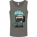 Old School 80s Music Cassette Retro 90s Mens Vest Tank Top Charcoal