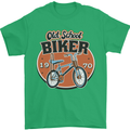 Old School Biker Bicycle Chopper Cycling Mens T-Shirt 100% Cotton Irish Green