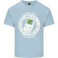 Old School Gamer Funny Gaming Mens Cotton T-Shirt Tee Top Light Blue