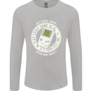 Old School Gamer Funny Gaming Mens Long Sleeve T-Shirt Sports Grey