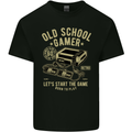 Old School Gamer Gaming Funny Mens Cotton T-Shirt Tee Top Black