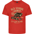 Old School Gamer Gaming Funny Mens Cotton T-Shirt Tee Top Red